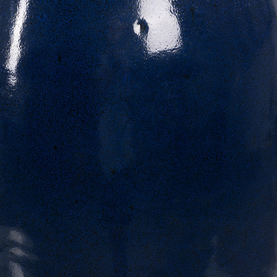 JARRÓN AZUL CERÁMICA DECORACIÓN 31 X 31 X 60,50 CM