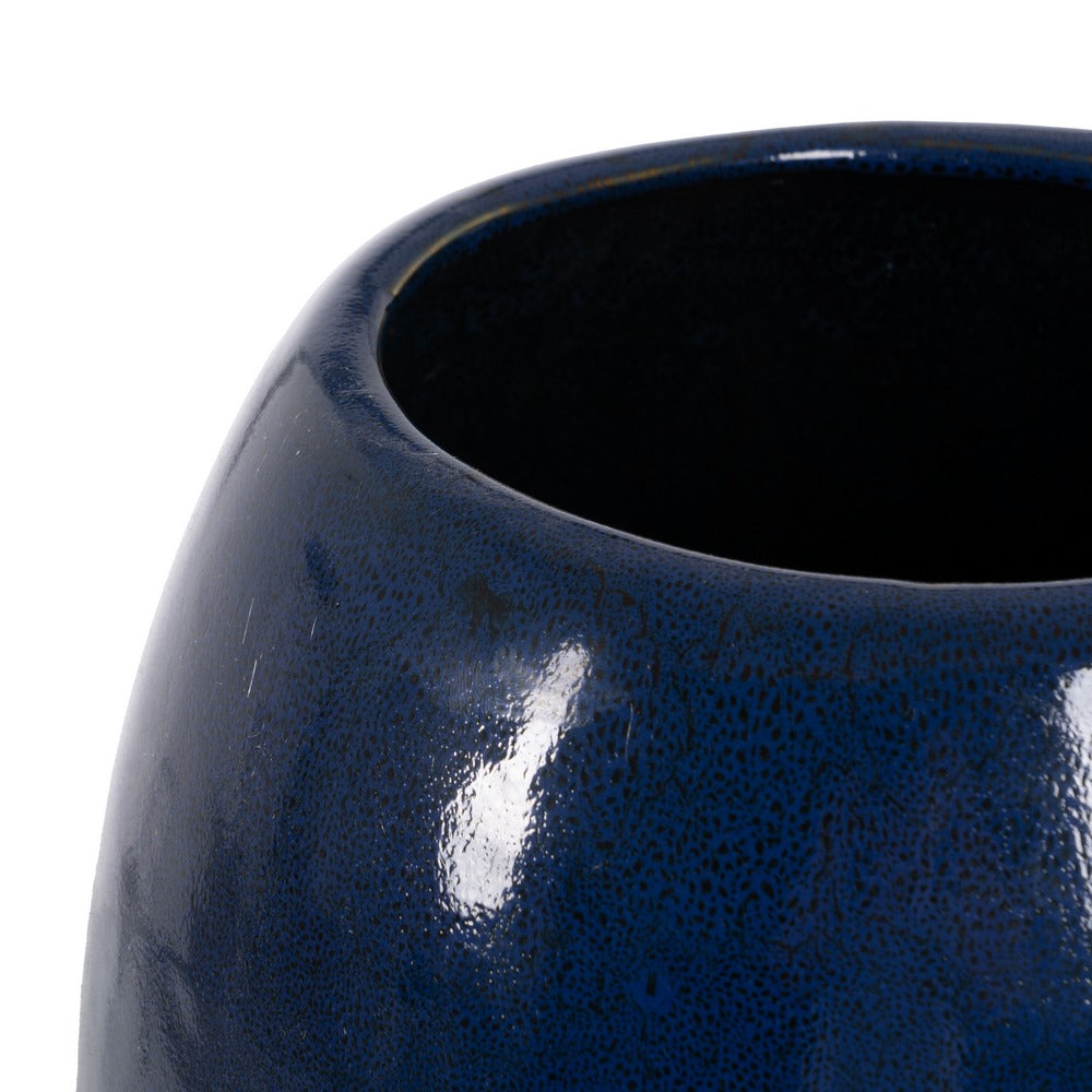 BLUE VASE CERAMIC DECORATION 35 X 35 X 81 CM