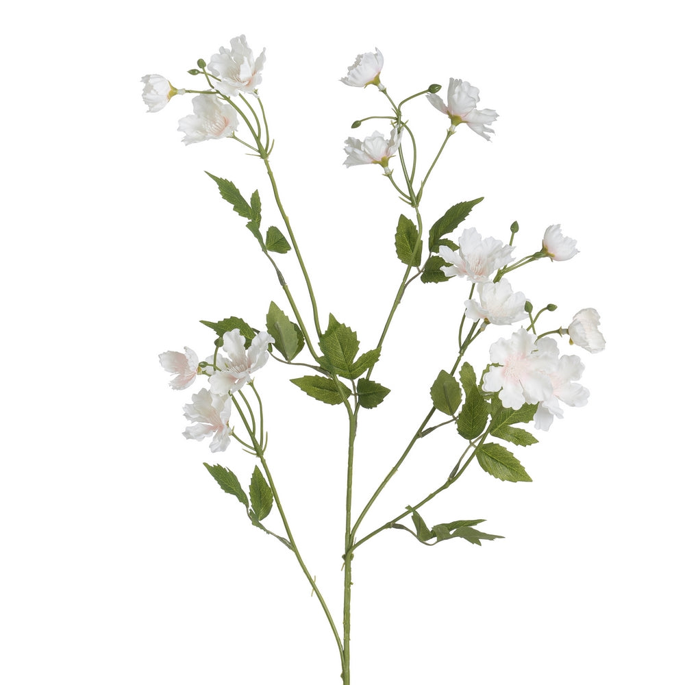 WHITE CHERRY BLOSSOM POLYESTER-POLYETHYLENE 88 CM