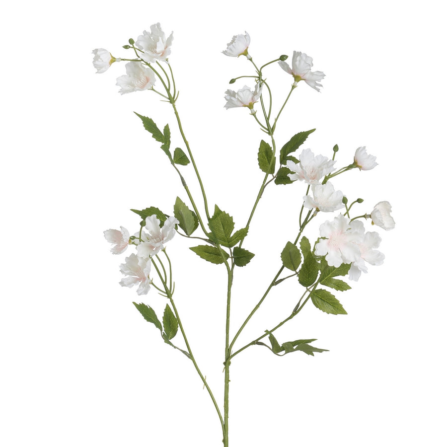 WHITE CHERRY BLOSSOM POLYESTER-POLYETHYLENE 88 CM