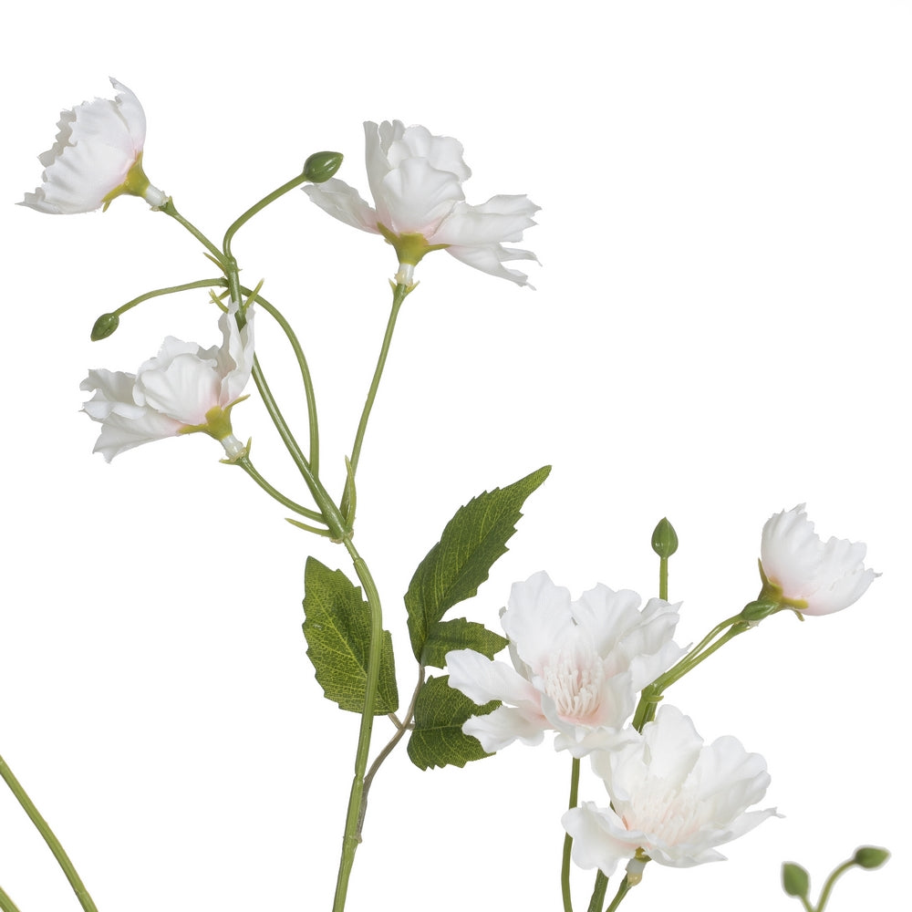 WHITE CHERRY BLOSSOM POLYESTER-POLYETHYLENE 88 CM