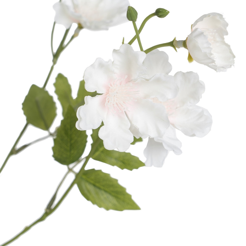 WHITE CHERRY BLOSSOM POLYESTER-POLYETHYLENE 88 CM