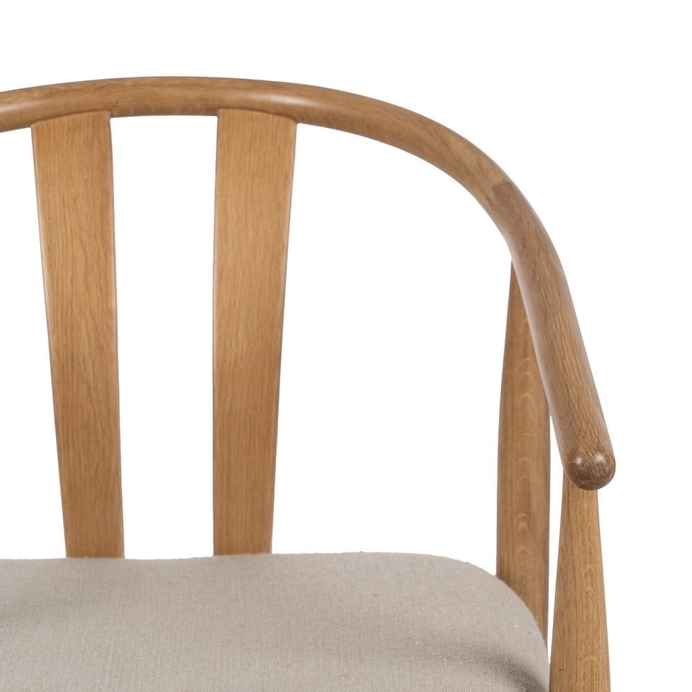 SILLA NATURAL TEJIDO-MADERA SALÓN 56,50 X 57 X 76,50 CM