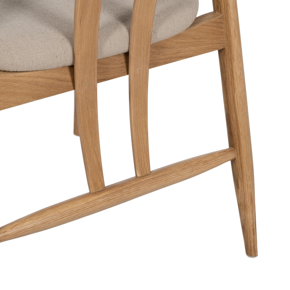 SILLA NATURAL TEJIDO-MADERA SALÓN 56,50 X 57 X 76,50 CM