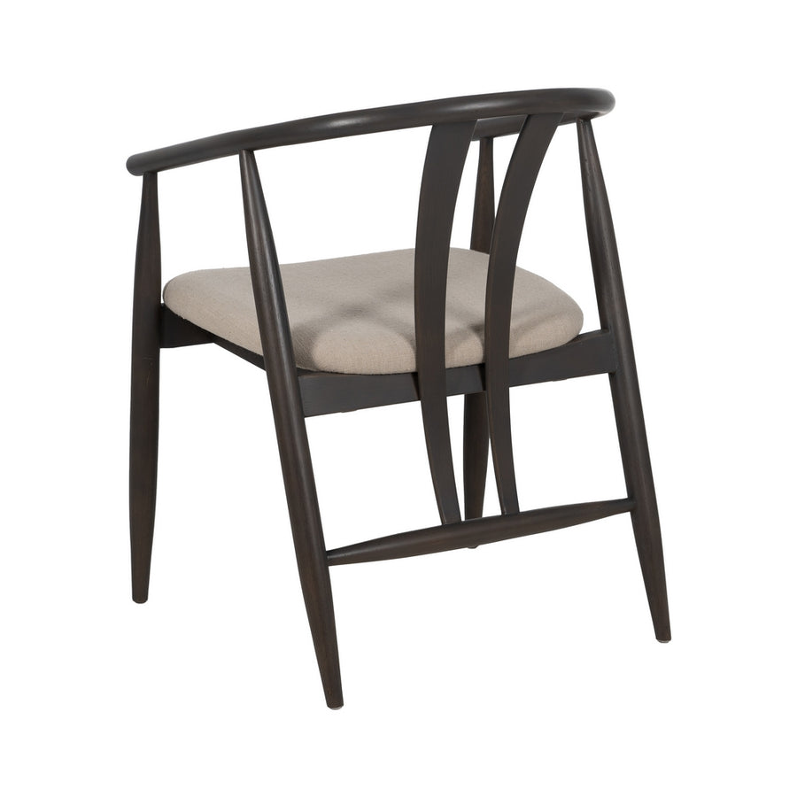 SILLA NEGRO TEJIDO-MADERA SALÓN 56,50 X 57 X 76 CM
