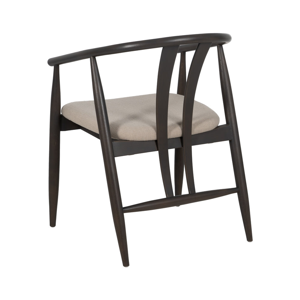 SILLA NEGRO TEJIDO-MADERA SALÓN 56,50 X 57 X 76 CM