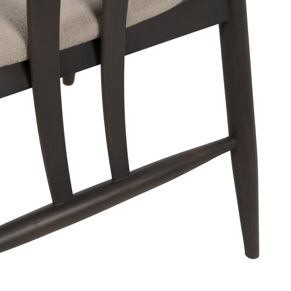 SILLA NEGRO TEJIDO-MADERA SALÓN 56,50 X 57 X 76 CM