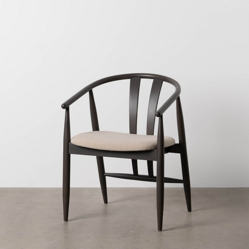 SILLA NEGRO TEJIDO-MADERA SALÓN 56,50 X 57 X 76 CM