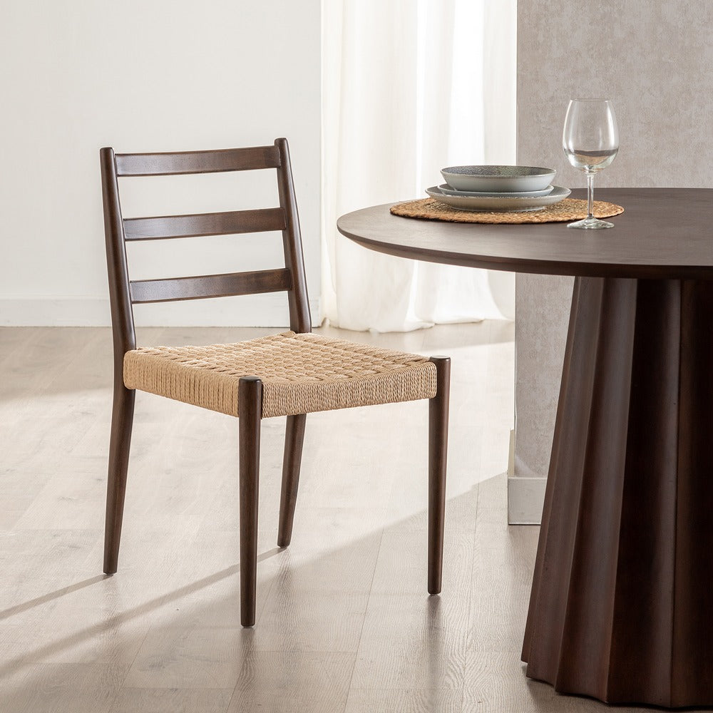 SILLA MARR�N MADERA / FIBRA SAL�N 44 X 50 X 80 CM