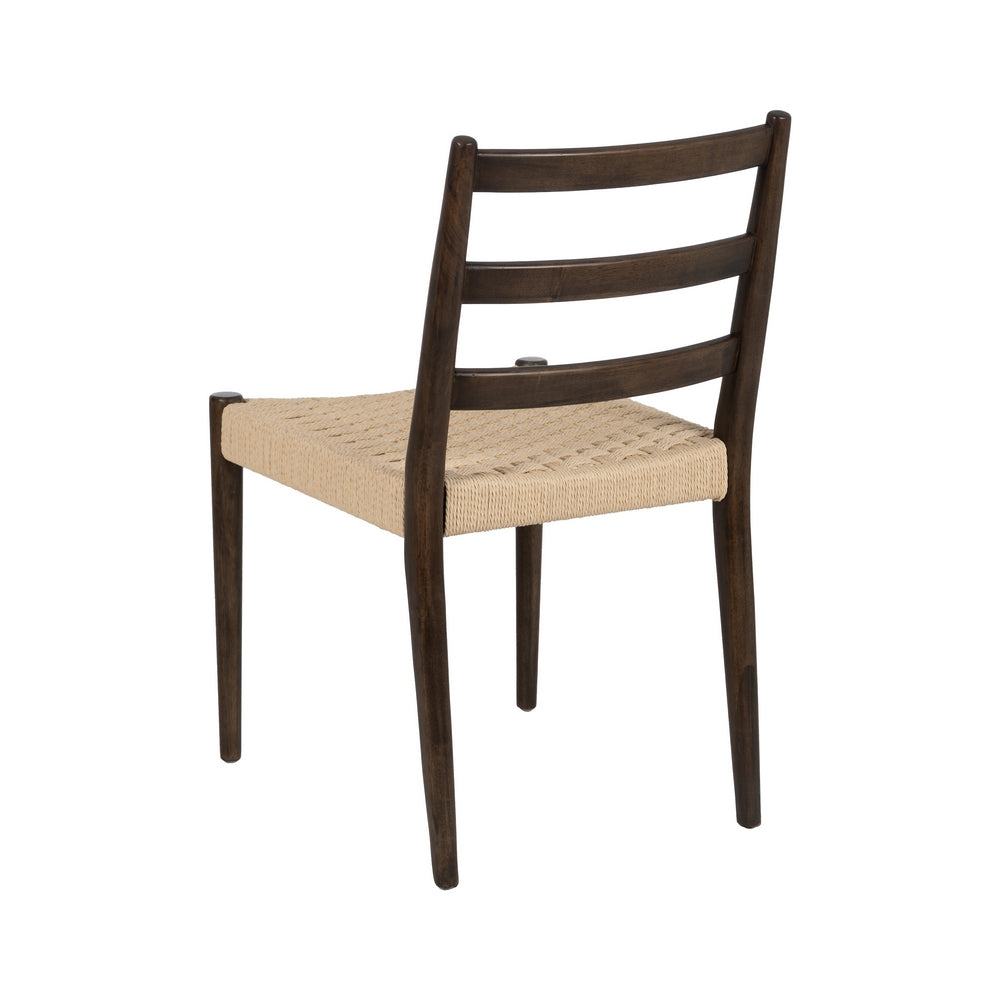 SILLA MARRÓN MADERA / FIBRA SALÓN 44 X 50 X 80 CM