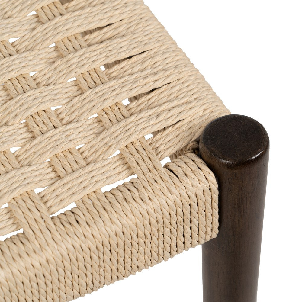 SILLA MARRÓN MADERA / FIBRA SALÓN 44 X 50 X 80 CM