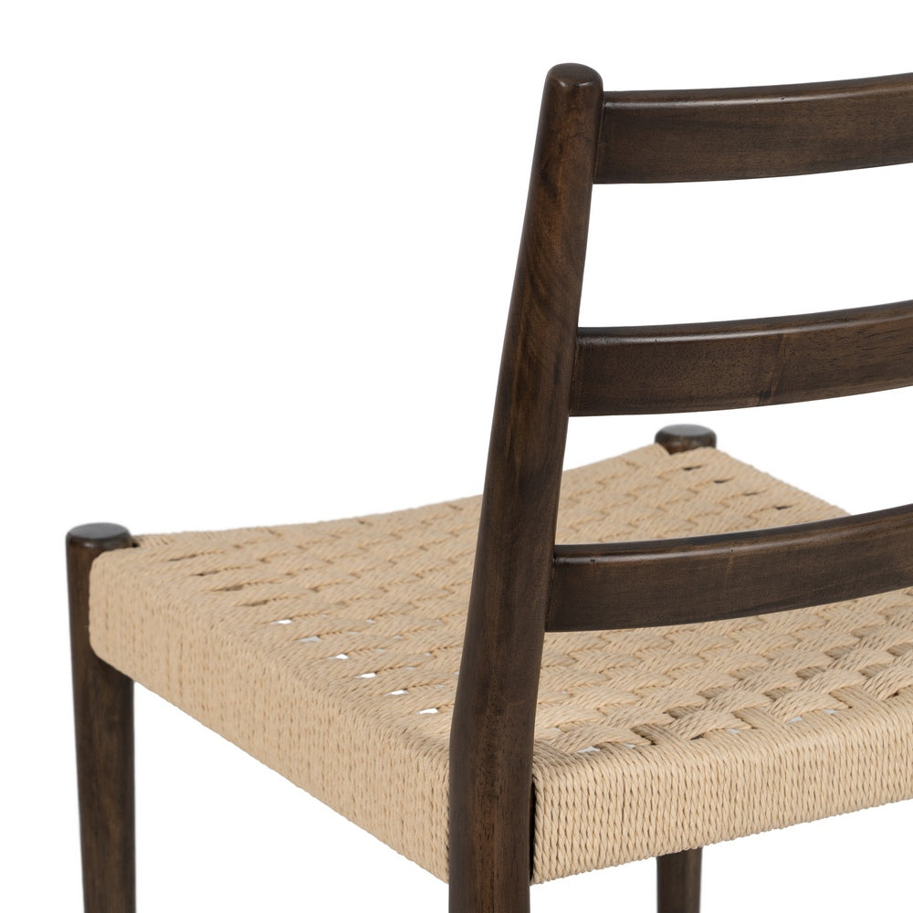 SILLA MARRÓN MADERA / FIBRA SALÓN 44 X 50 X 80 CM