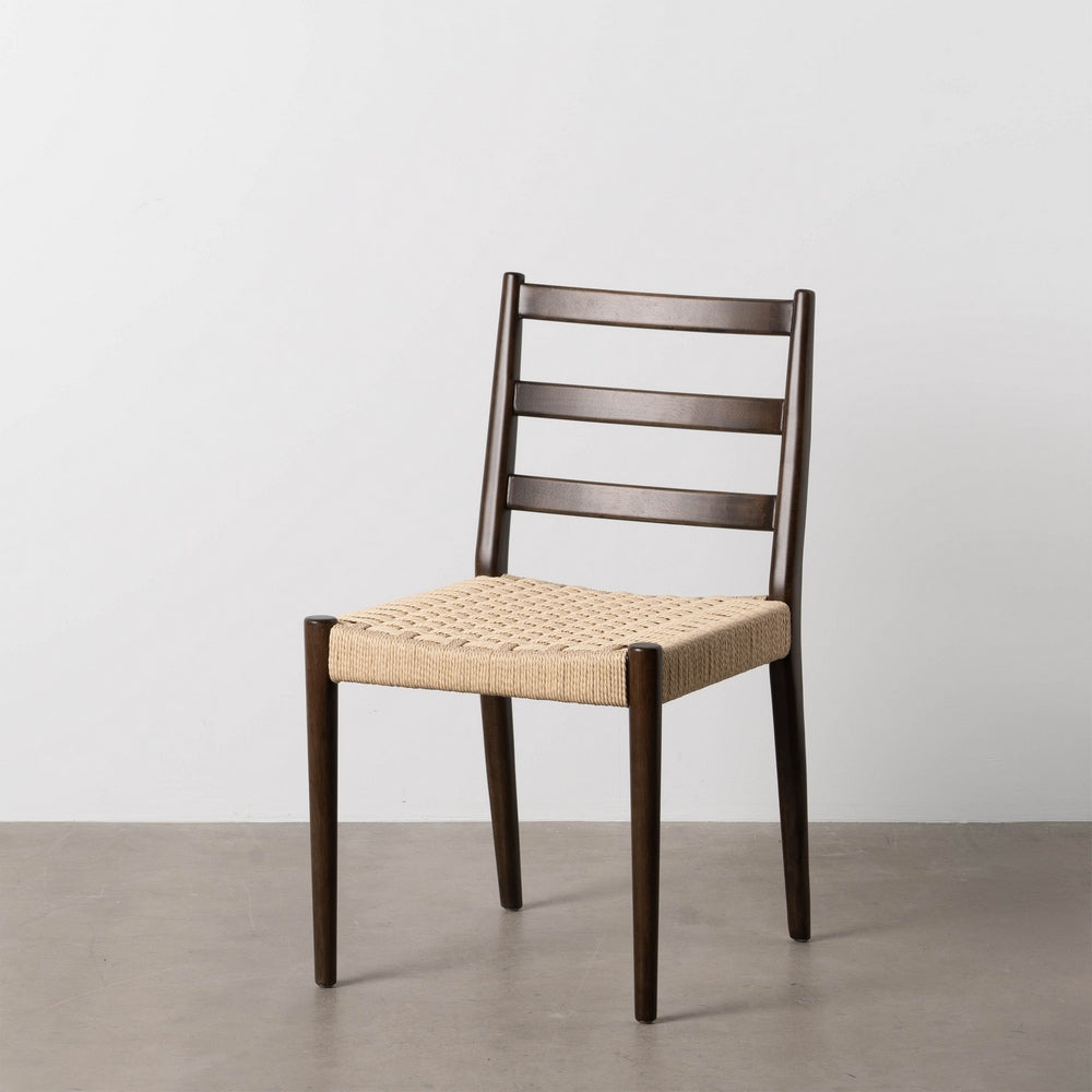 SILLA MARRÓN MADERA / FIBRA SALÓN 44 X 50 X 80 CM