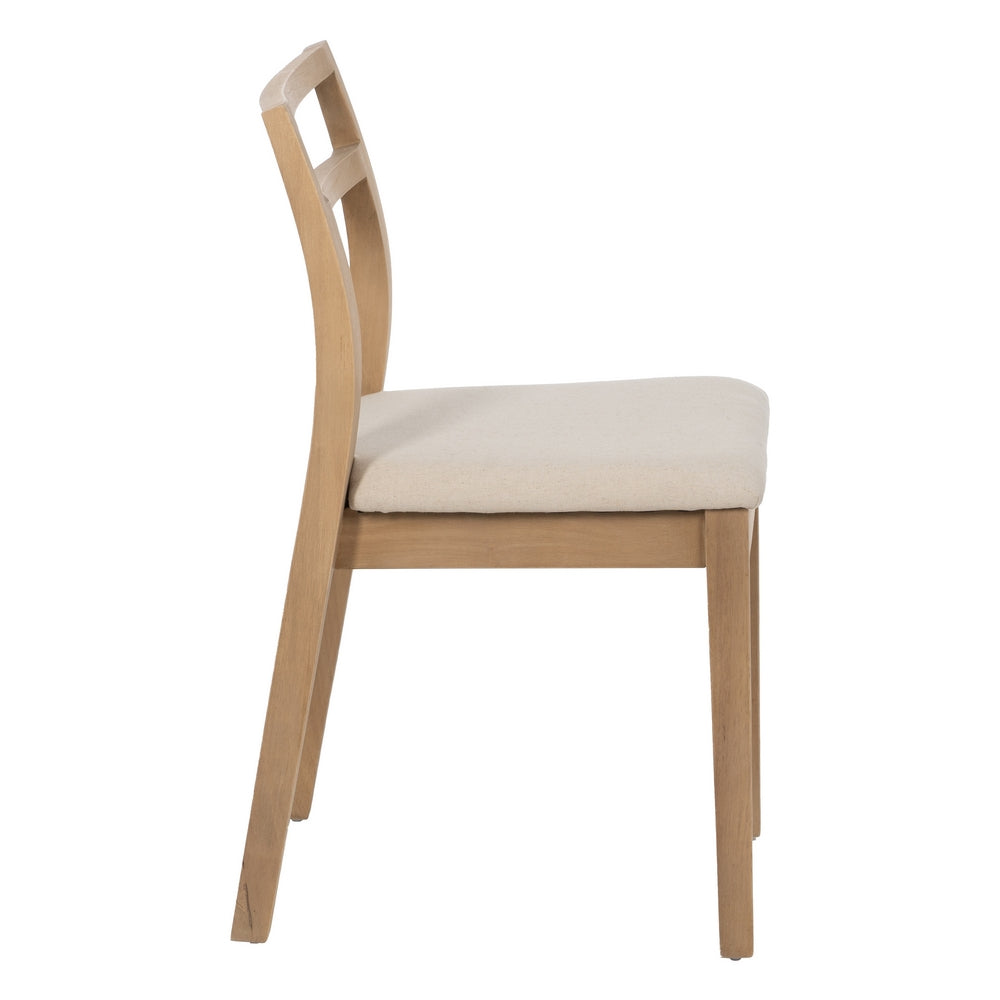 SILLA NATURAL-BEIGE TEJIDO-MADERA 41 X 50 X 81 CM