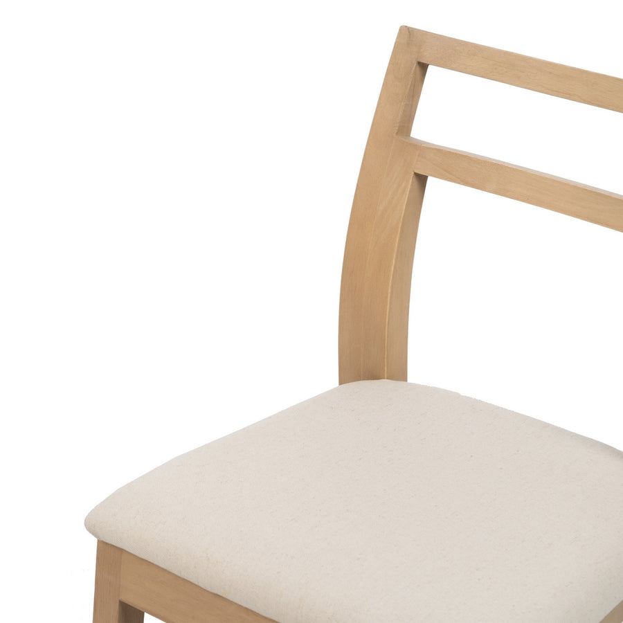 SILLA NATURAL-BEIGE TEJIDO-MADERA 41 X 50 X 81 CM