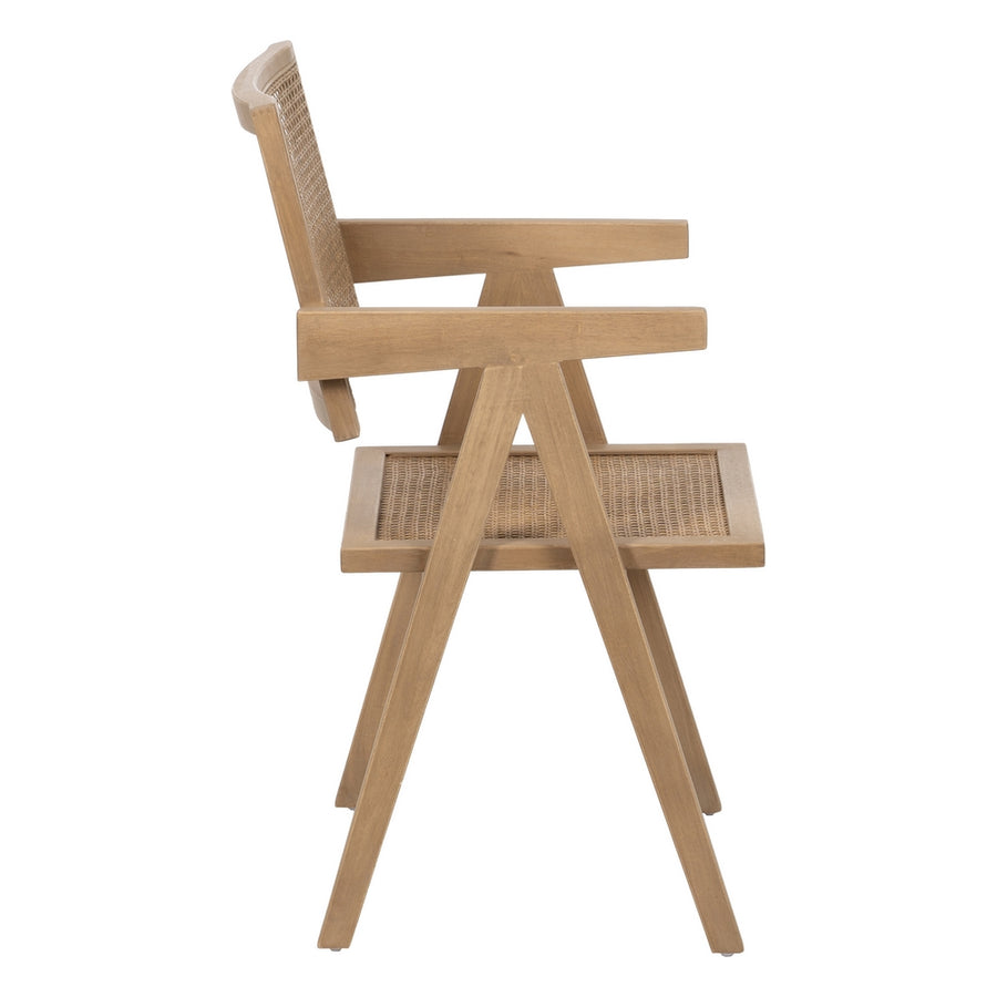 SILLA NATURAL MADERA CONTRACT 52,50 X 54 X 86 CM