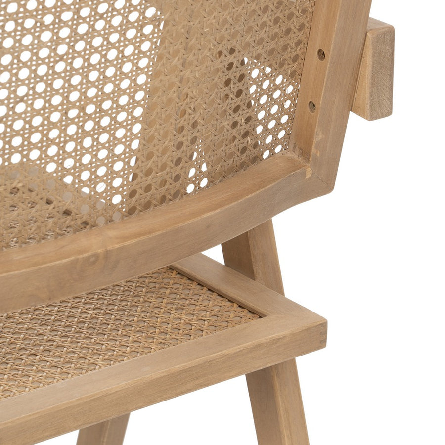 SILLA NATURAL MADERA CONTRACT 52,50 X 54 X 86 CM