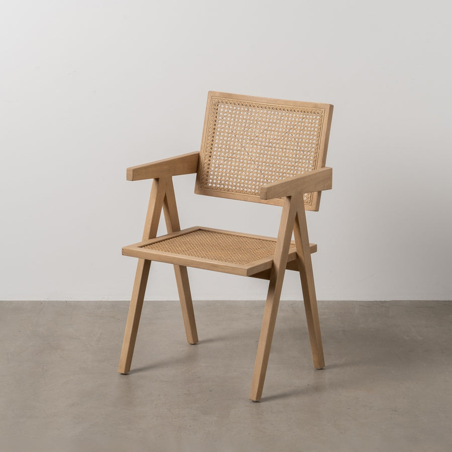 SILLA NATURAL MADERA CONTRACT 52,50 X 54 X 86 CM