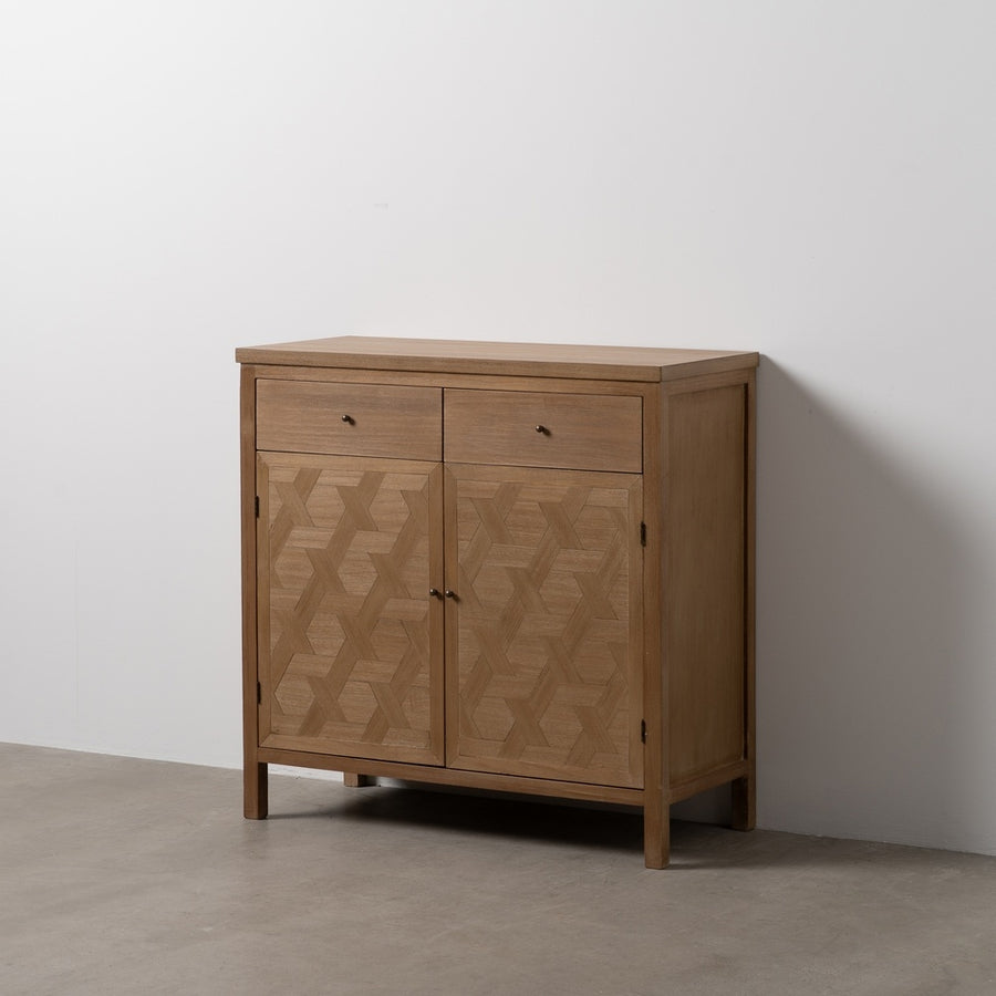 MUEBLE RECIBIDOR NATURAL DM-MADERA 90 X 40 X 90 CM