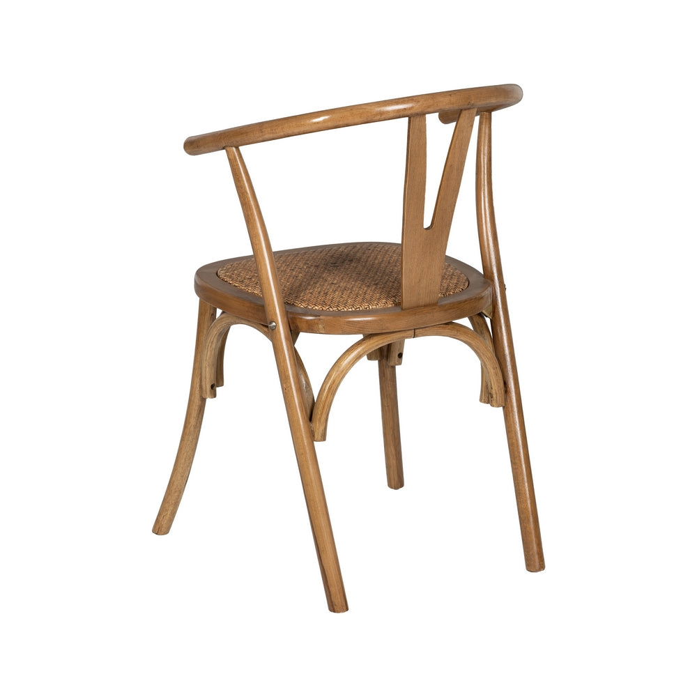 SILLA MIEL MADERA-RAT�N 55 X 50 X 81 CM