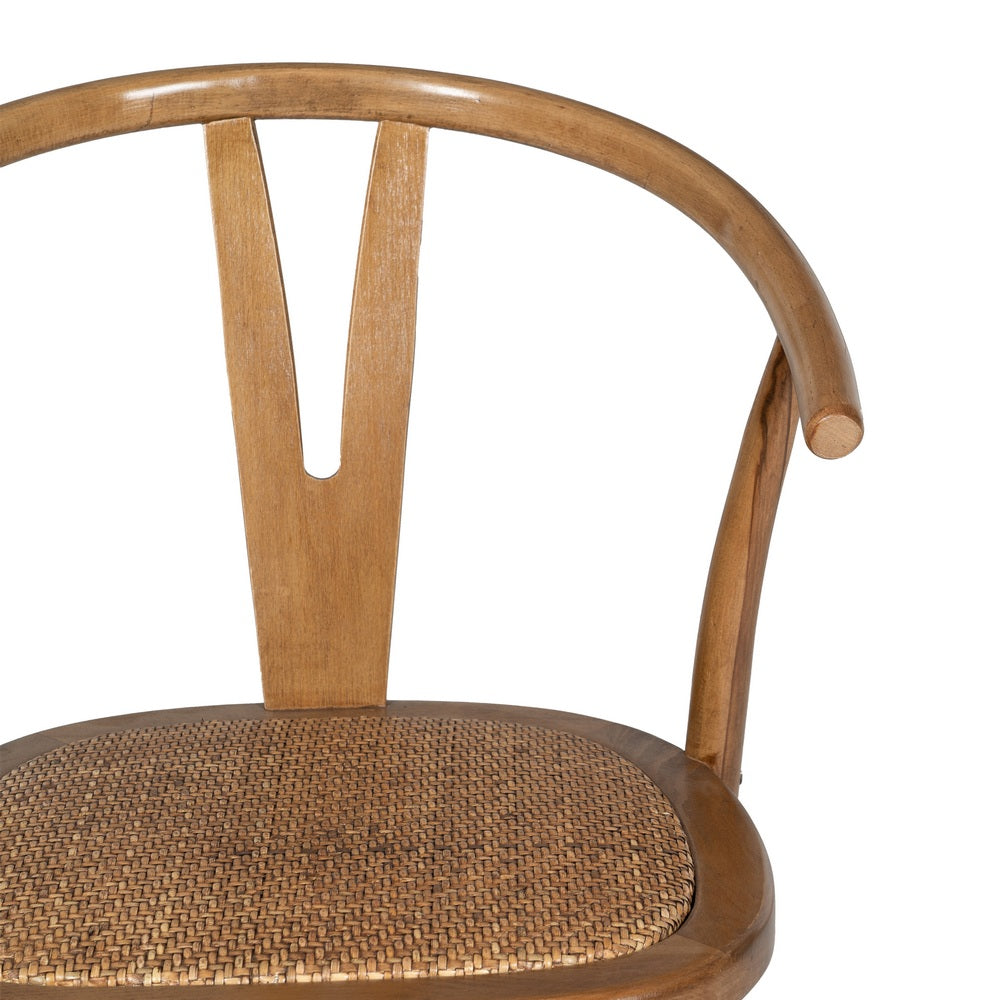 SILLA MIEL MADERA-RATÁN 55 X 50 X 81 CM