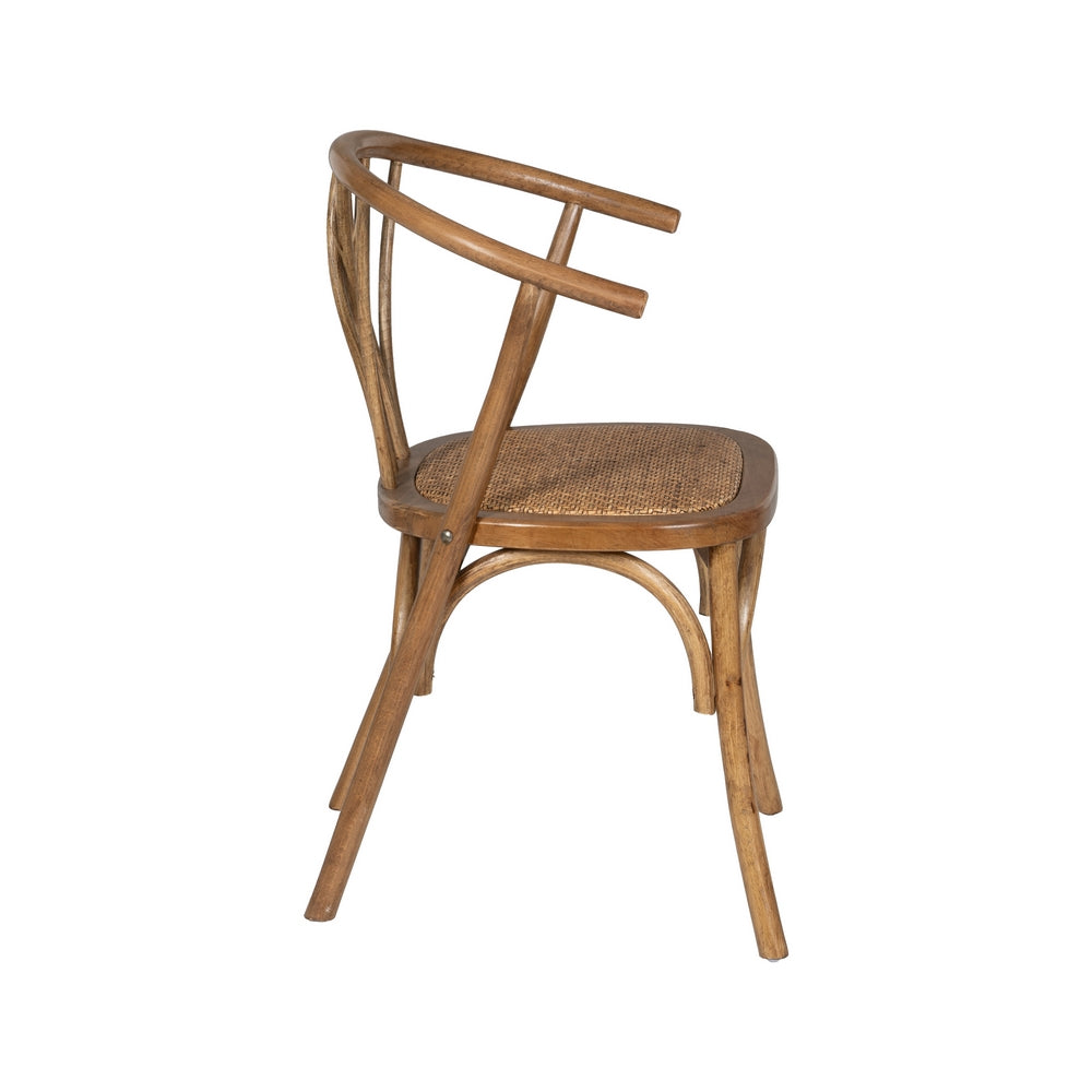 HONEY WOOD-RATTAN CHAIR 55 X 50 X 81 CM
