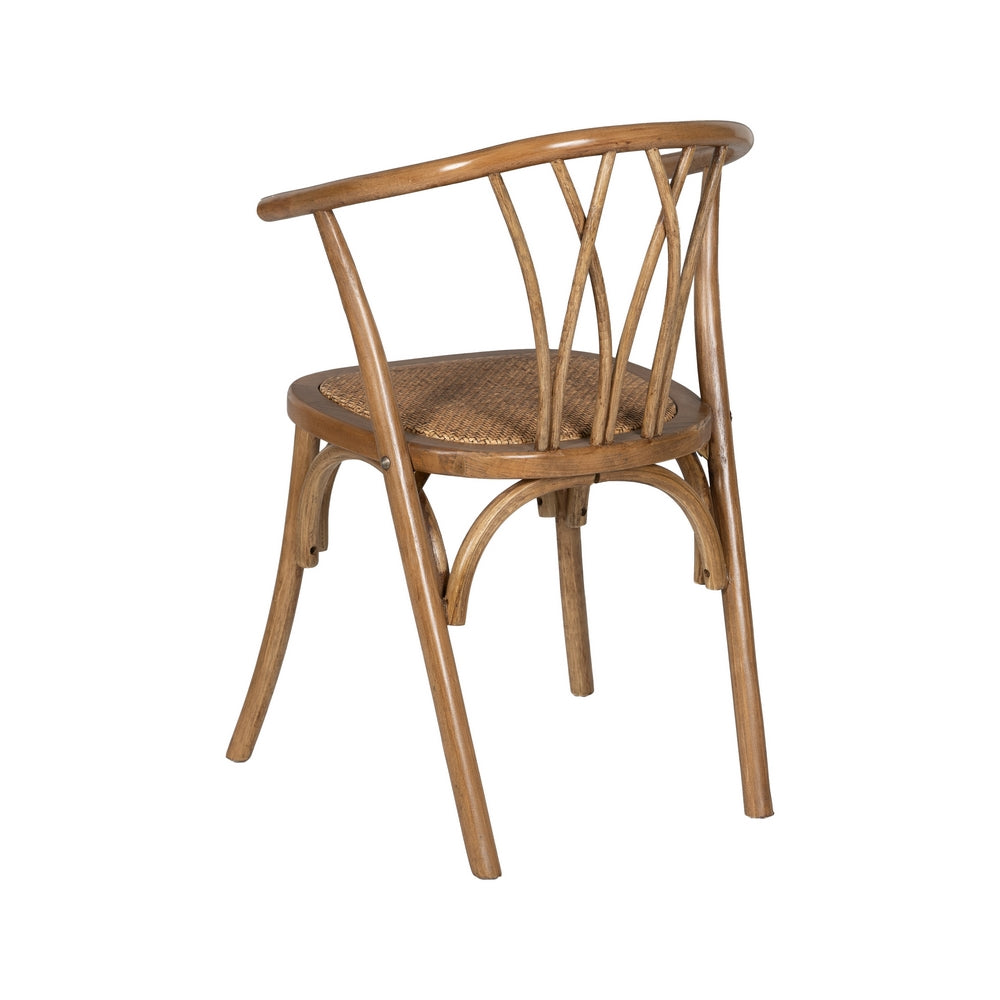 HONEY WOOD-RATTAN CHAIR 55 X 50 X 81 CM