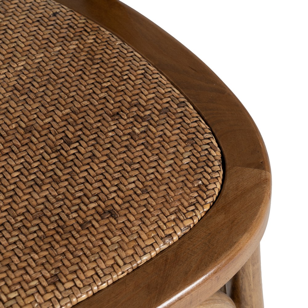 HONEY WOOD-RATTAN CHAIR 55 X 50 X 81 CM