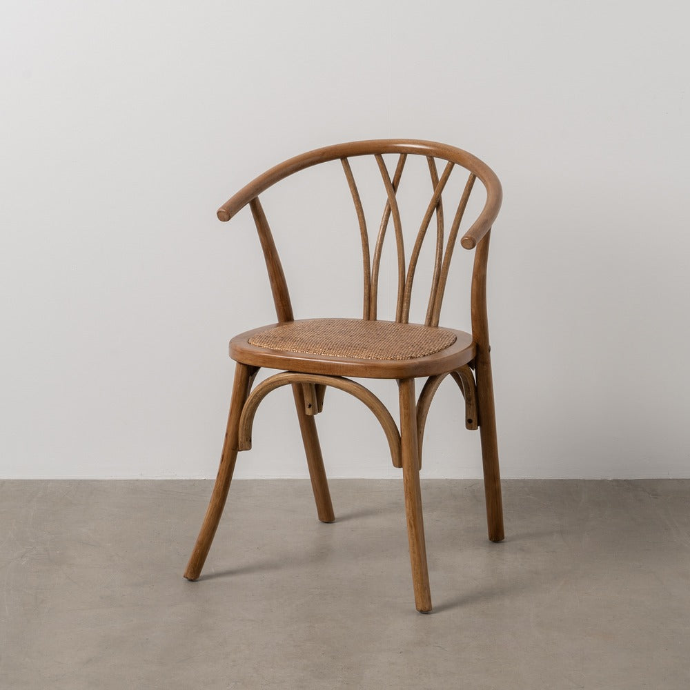 SILLA MIEL MADERA-RATÁN 55 X 50 X 81 CM