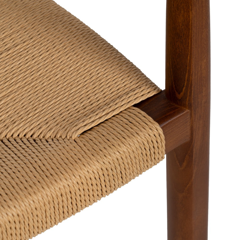 SILLA MARRÓN MADERA 63 X 44 X 77,50 CM