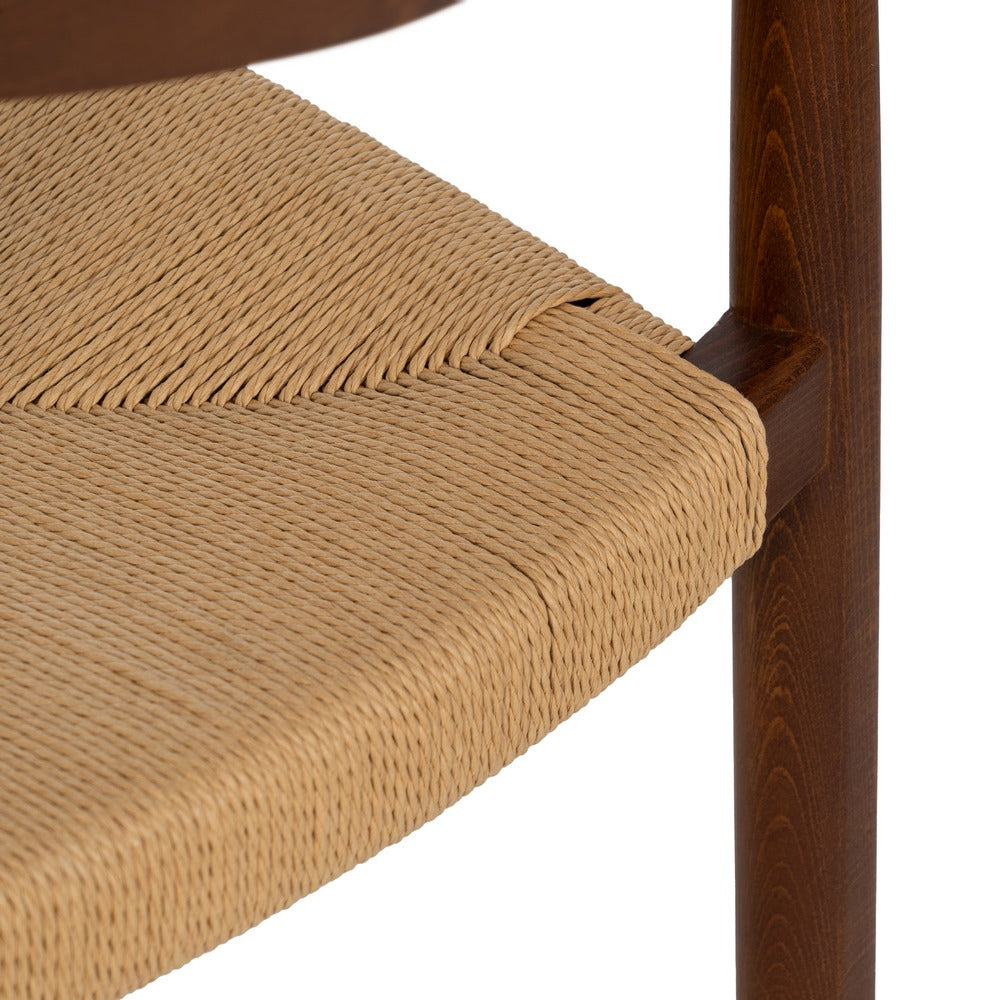 SILLA MARRÓN MADERA 43 X 44,80 X 76,50 CM