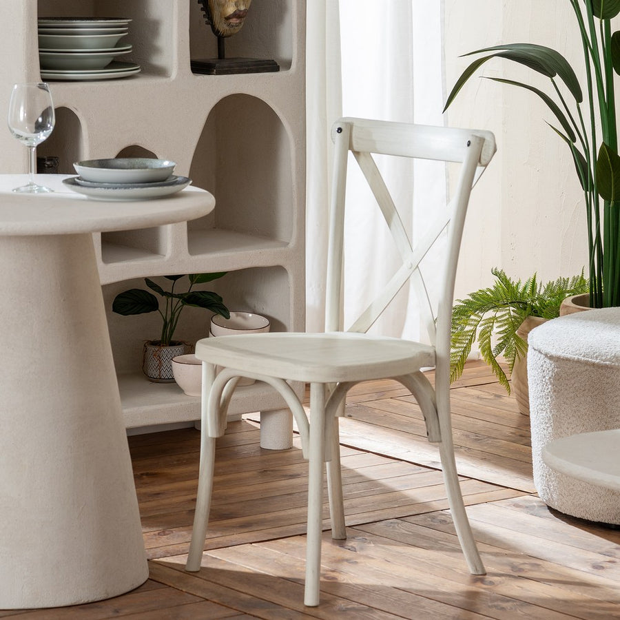 SILLA BLANCO POLIPROPILENO CONTRACT 50 X 41,50 X 89 CM