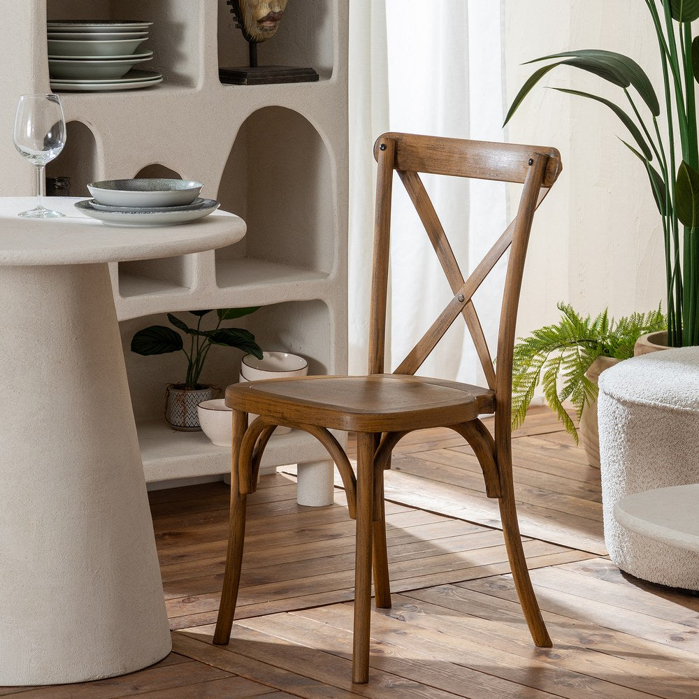 BROWN POLYPROPYLENE CONTRACT CHAIR 50 X 41.50 X 89 CM