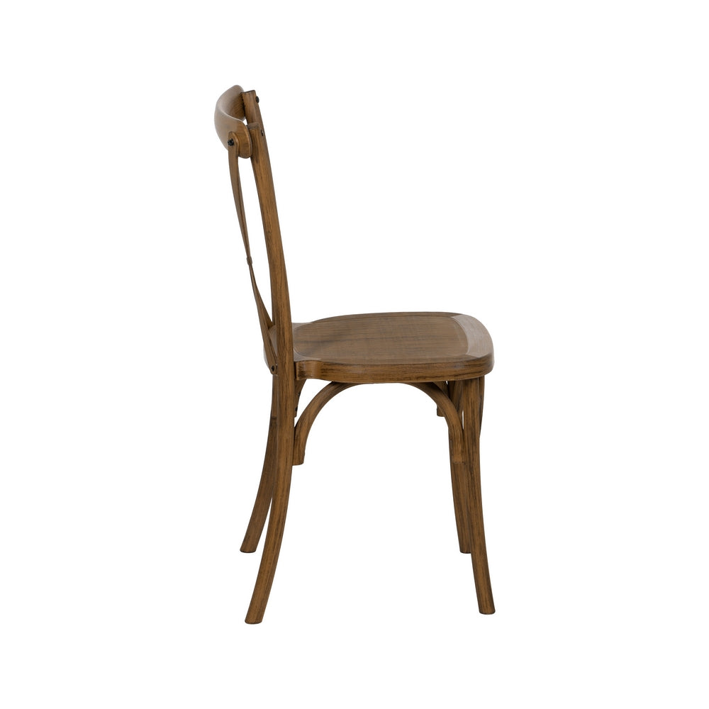 BROWN POLYPROPYLENE CONTRACT CHAIR 50 X 41.50 X 89 CM