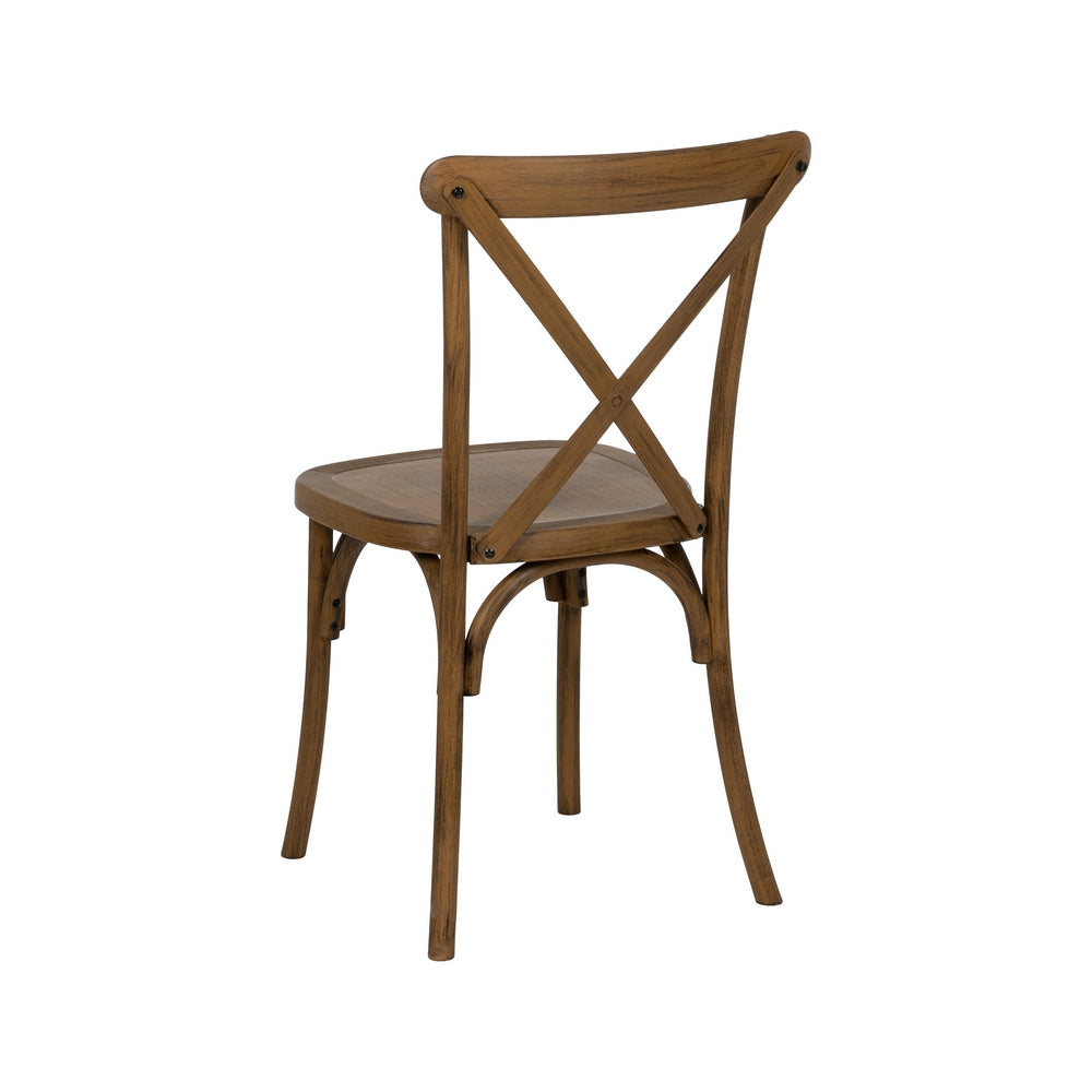BROWN POLYPROPYLENE CONTRACT CHAIR 50 X 41.50 X 89 CM