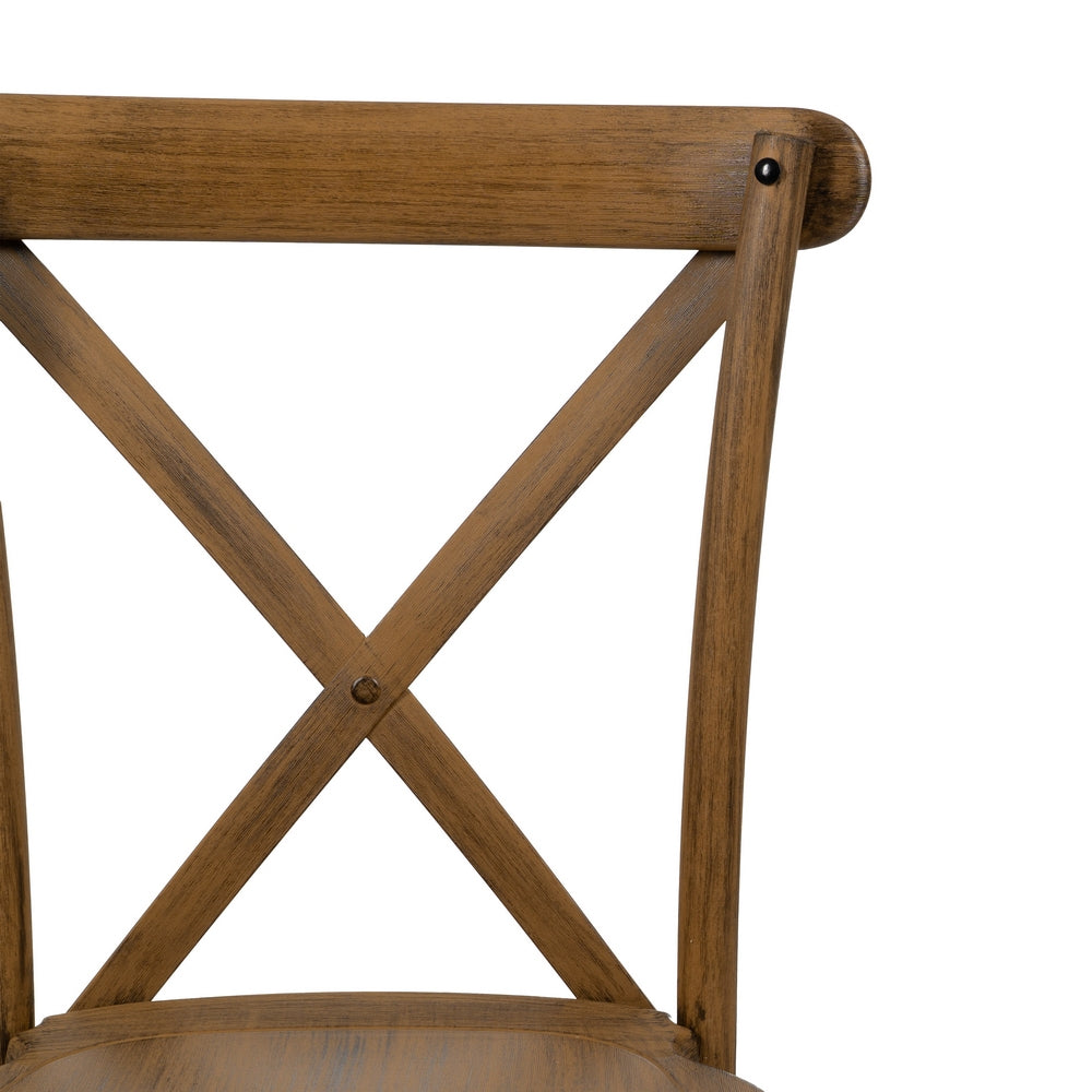 BROWN POLYPROPYLENE CONTRACT CHAIR 50 X 41.50 X 89 CM