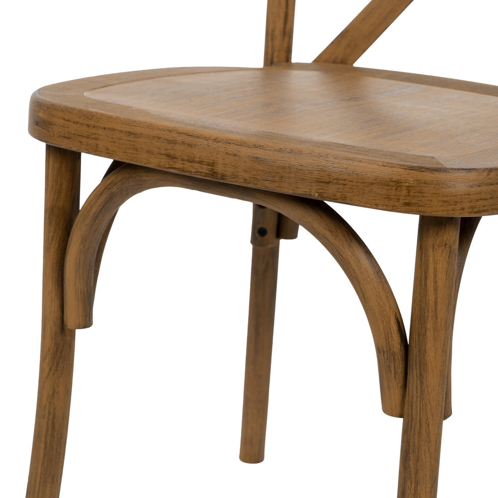 BROWN POLYPROPYLENE CONTRACT CHAIR 50 X 41.50 X 89 CM