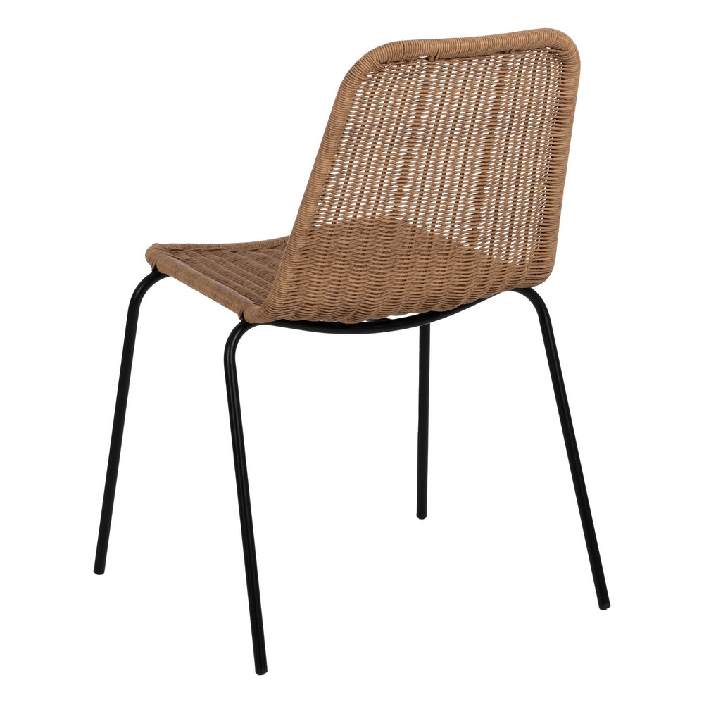 NATURAL CHAIR PE-STEEL LIVING ROOM 52 X 57 X 82 CM