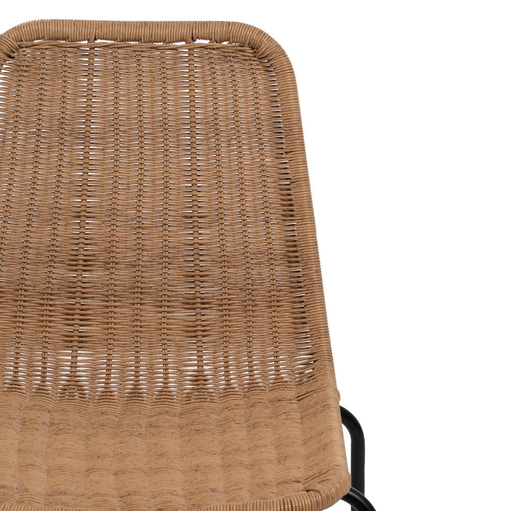 NATURAL CHAIR PE-STEEL LIVING ROOM 52 X 57 X 82 CM