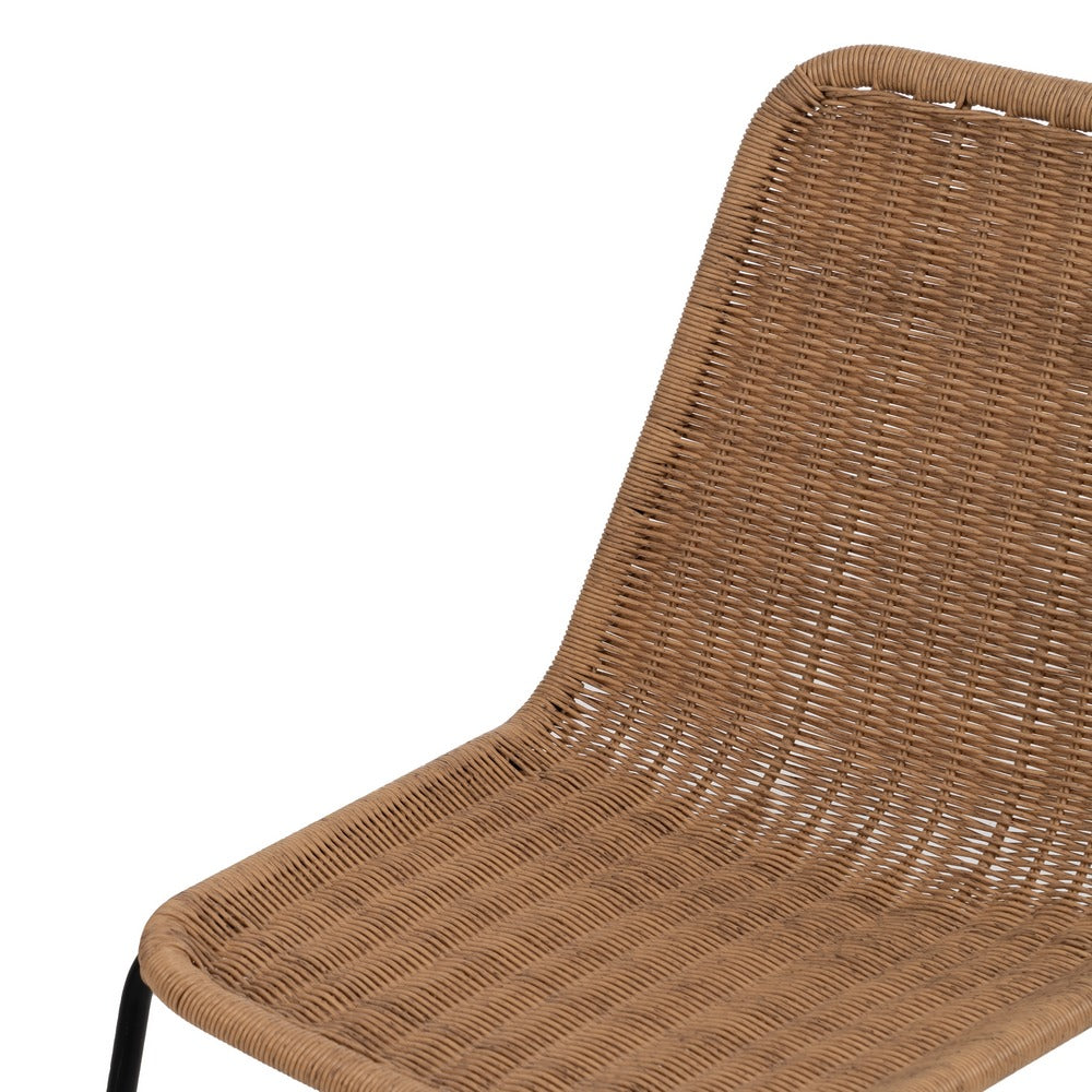 NATURAL CHAIR PE-STEEL LIVING ROOM 52 X 57 X 82 CM
