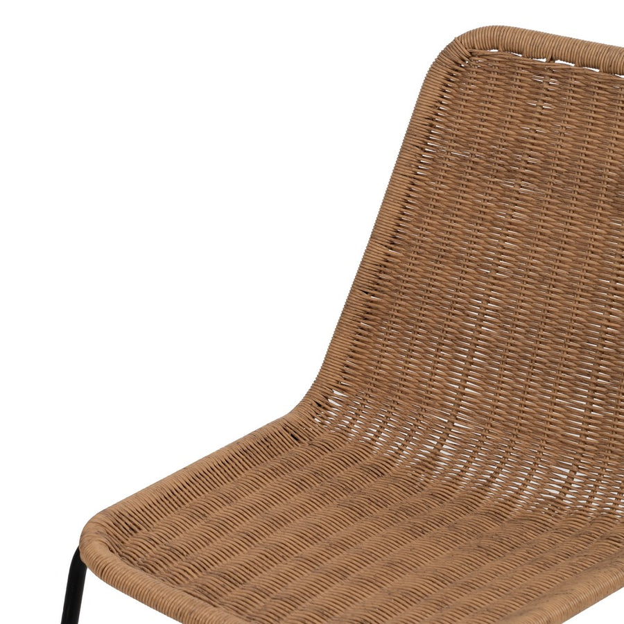 SILLA NATURAL PE-ACERO SALÓN 52 X 57 X 82 CM