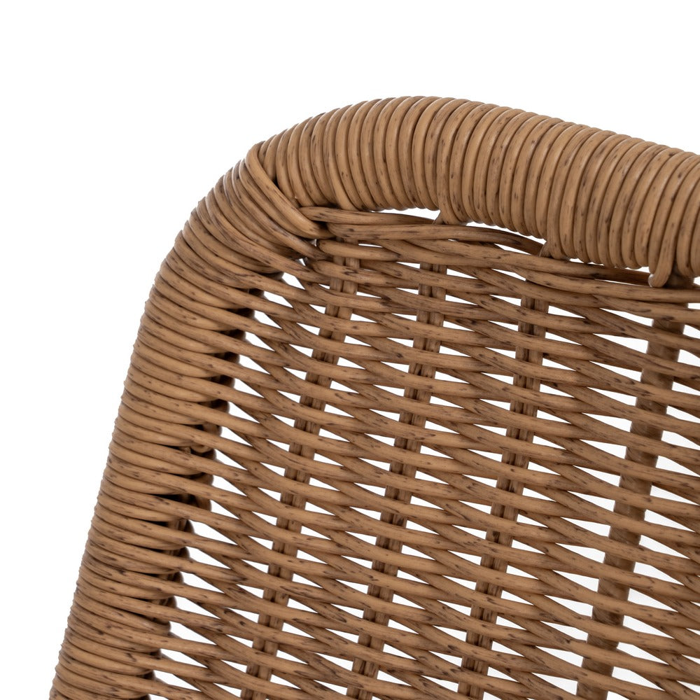 NATURAL CHAIR PE-STEEL LIVING ROOM 52 X 57 X 82 CM