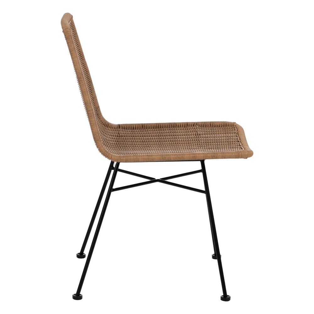 NATURAL CHAIR PE-STEEL LIVING ROOM 47 X 59 X 84 CM