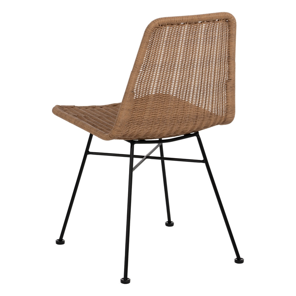 NATURAL CHAIR PE-STEEL LIVING ROOM 47 X 59 X 84 CM