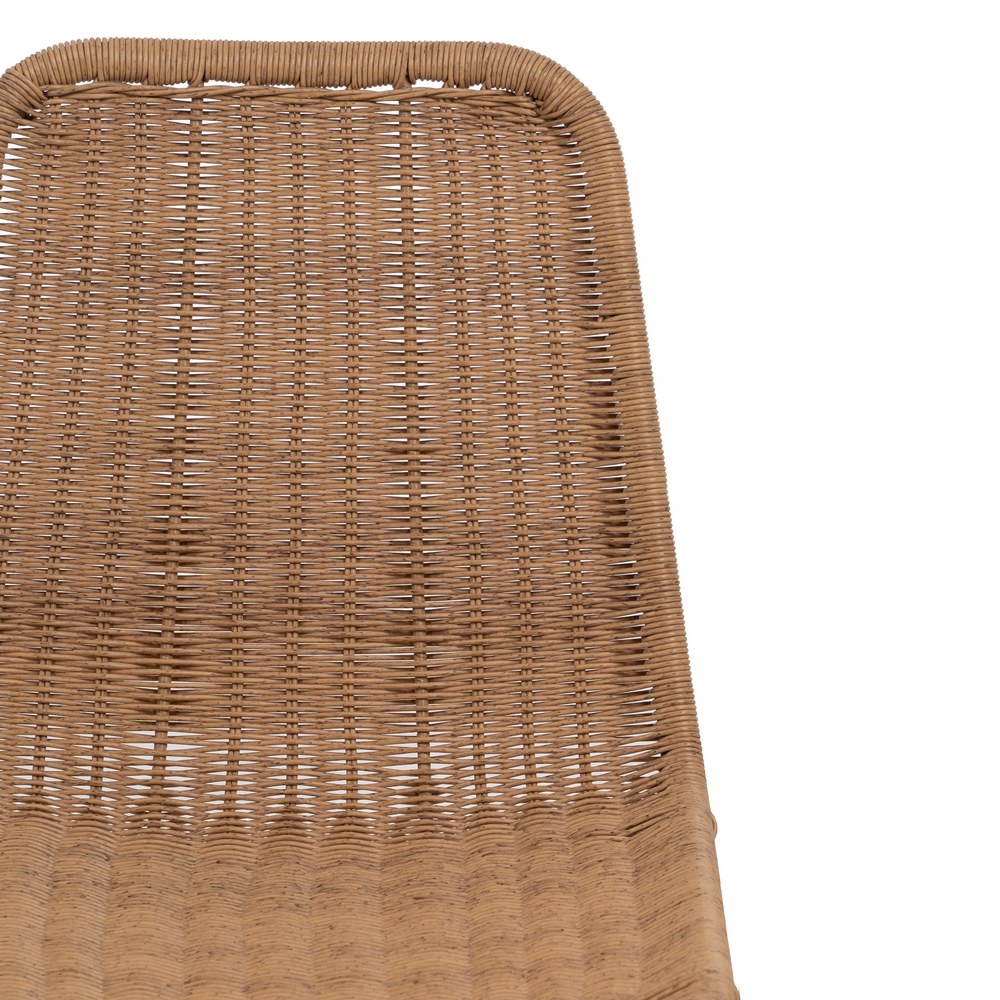 NATURAL CHAIR PE-STEEL LIVING ROOM 47 X 59 X 84 CM