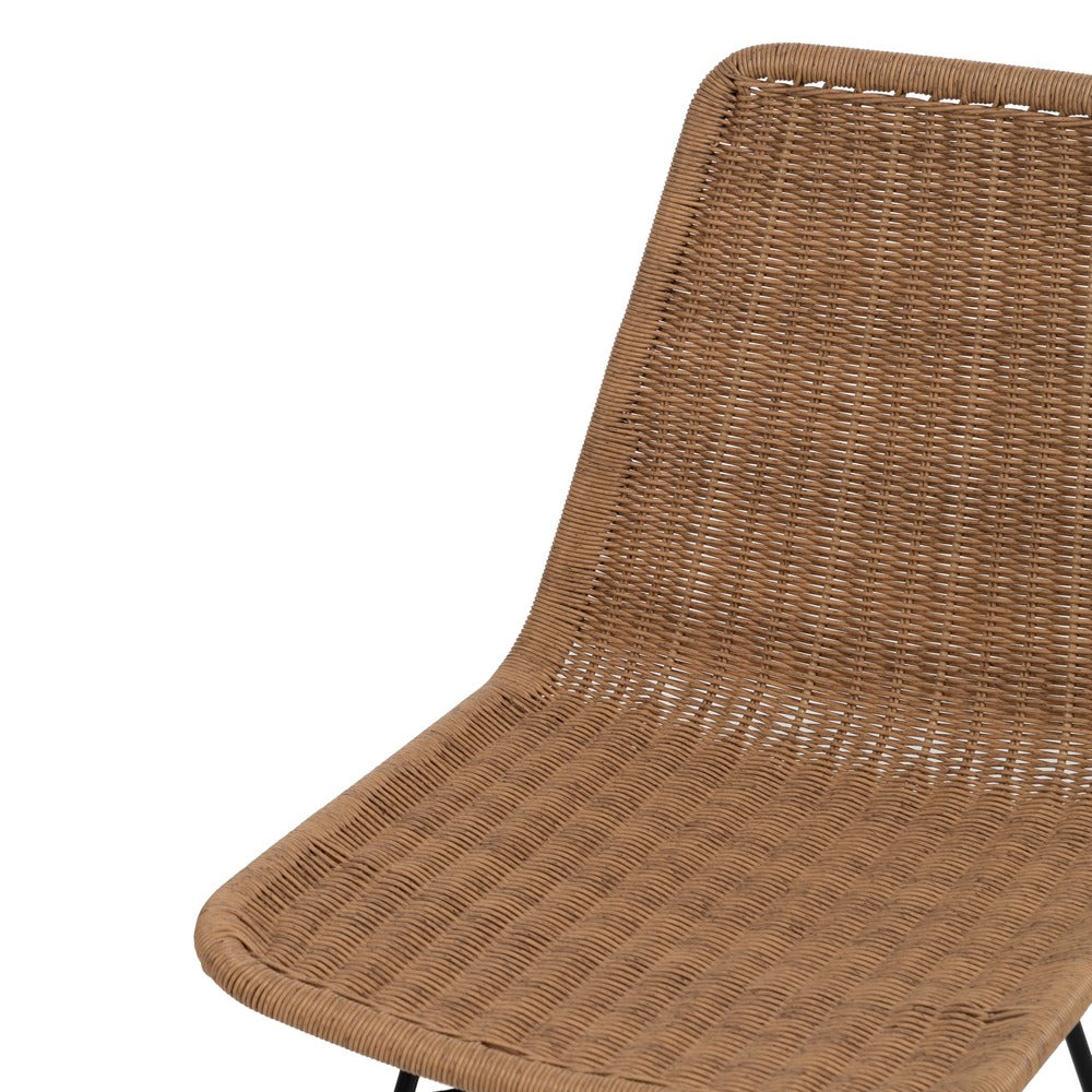 NATURAL CHAIR PE-STEEL LIVING ROOM 47 X 59 X 84 CM