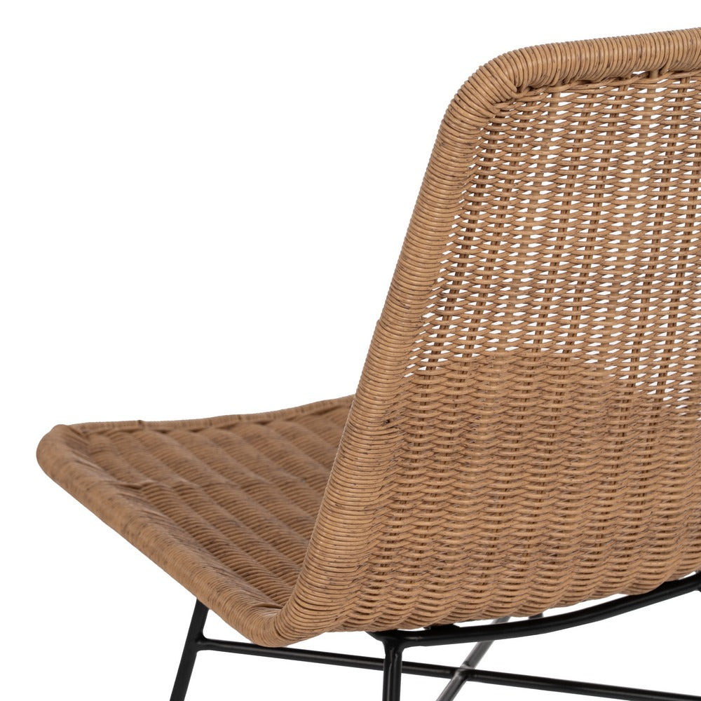 NATURAL CHAIR PE-STEEL LIVING ROOM 47 X 59 X 84 CM