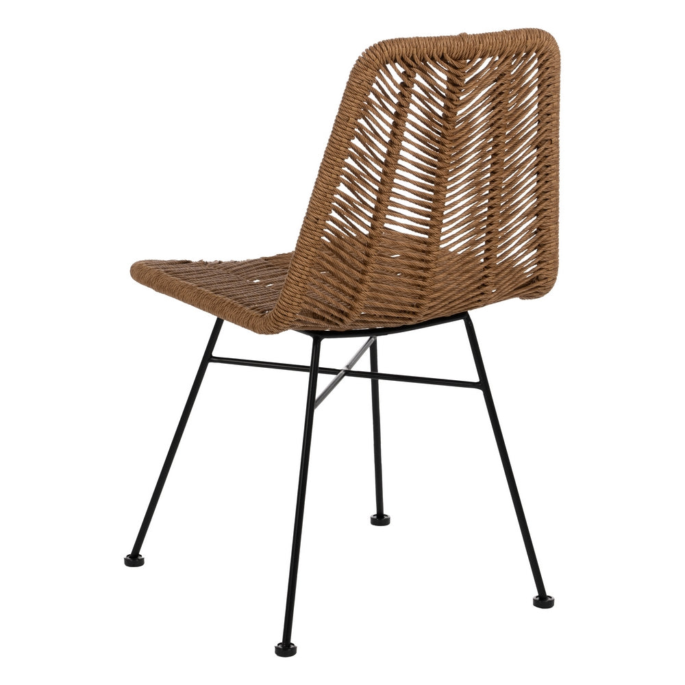 NATURAL CHAIR PE-STEEL LIVING ROOM 47 X 57 X 85.50 CM