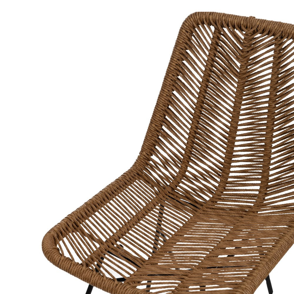 NATURAL CHAIR PE-STEEL LIVING ROOM 47 X 57 X 85.50 CM