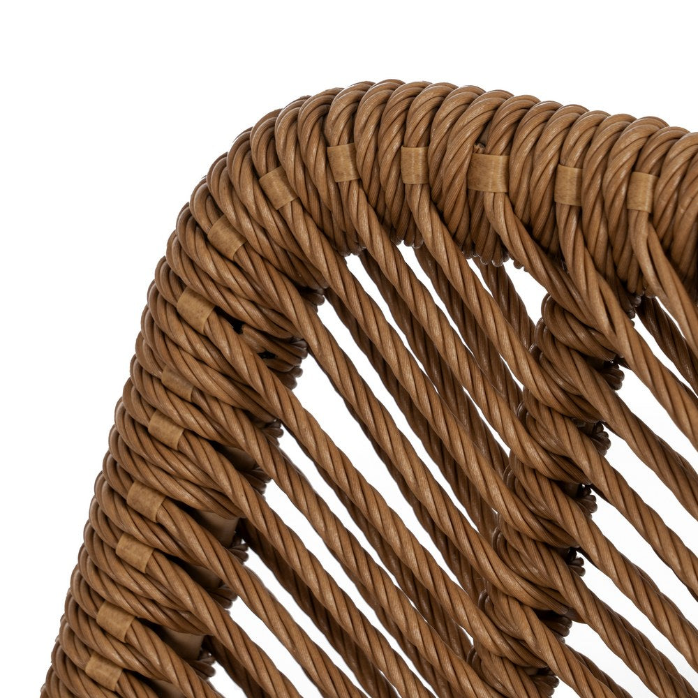NATURAL CHAIR PE-STEEL LIVING ROOM 47 X 57 X 85.50 CM